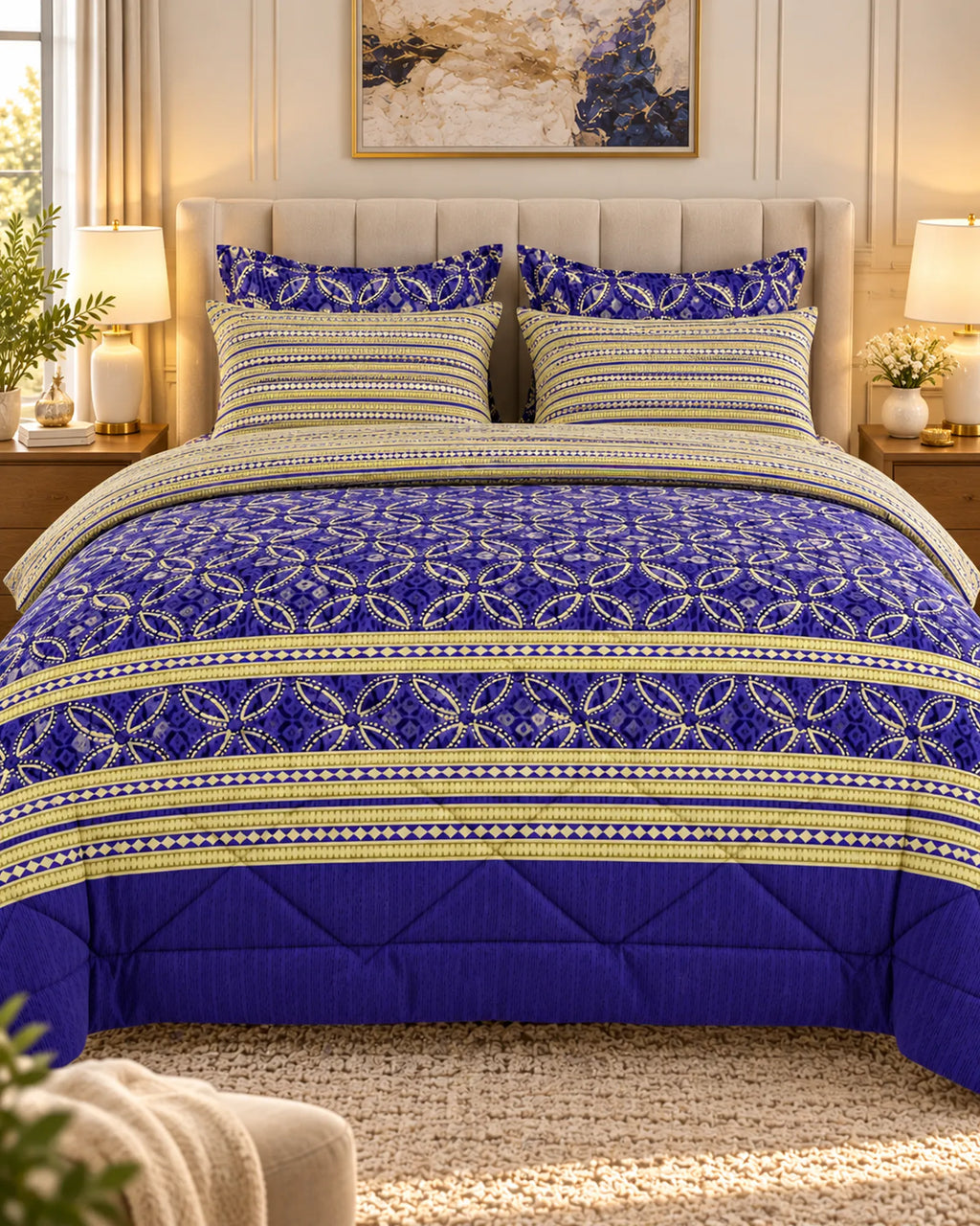 GEOMETRIC ART 6-Pcs Comforter Set