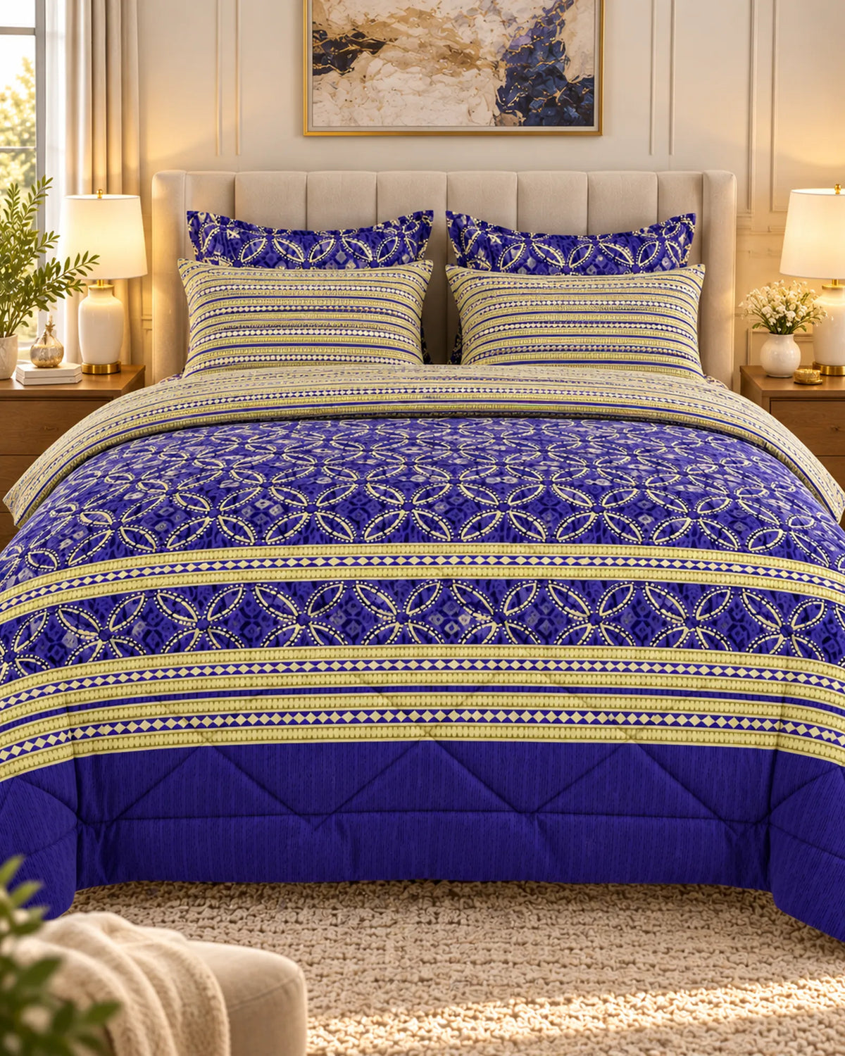 GEOMETRIC ART 6-Pcs Comforter Set