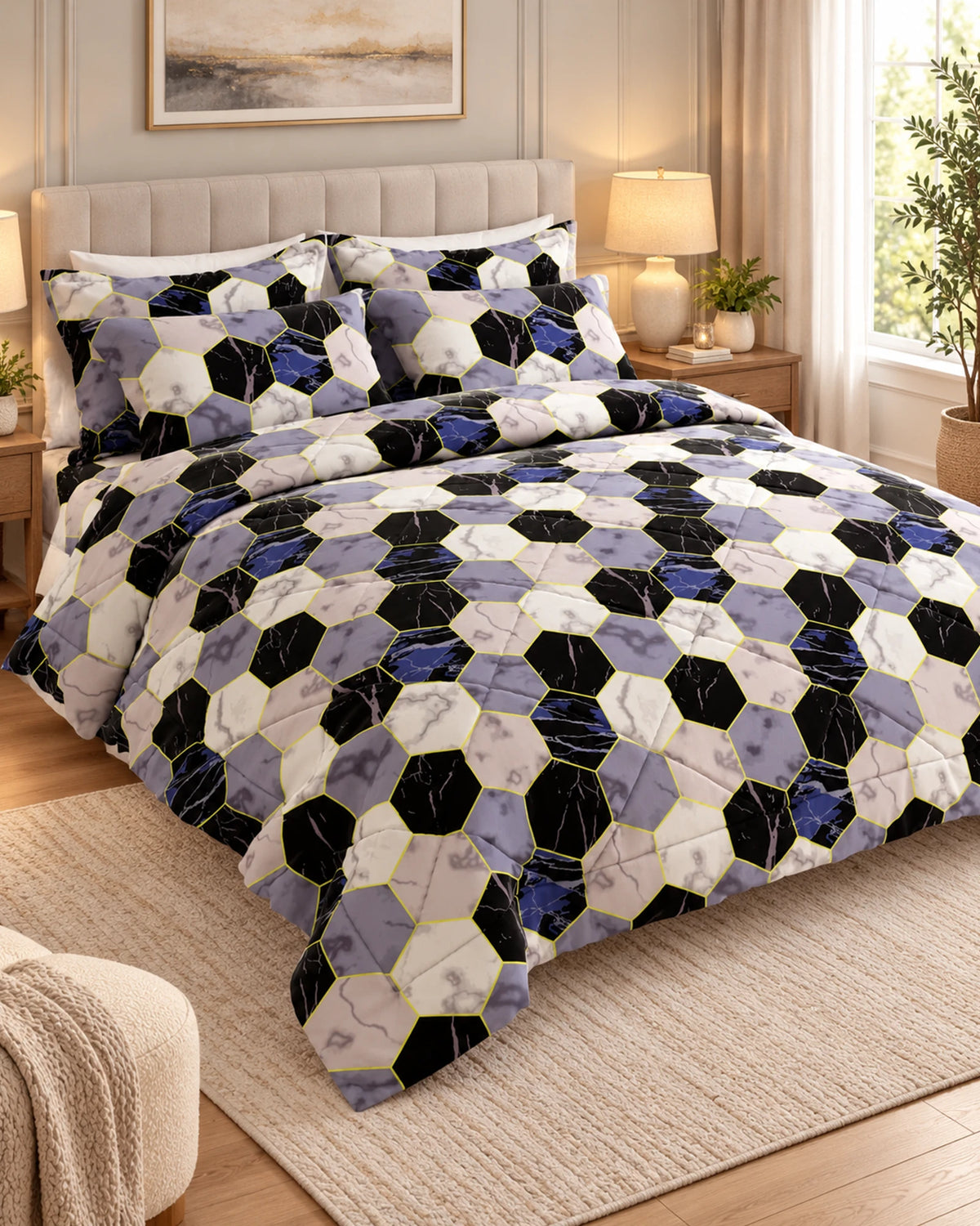 Gilded Blackstone Sateen 6-Pc Comforter Set