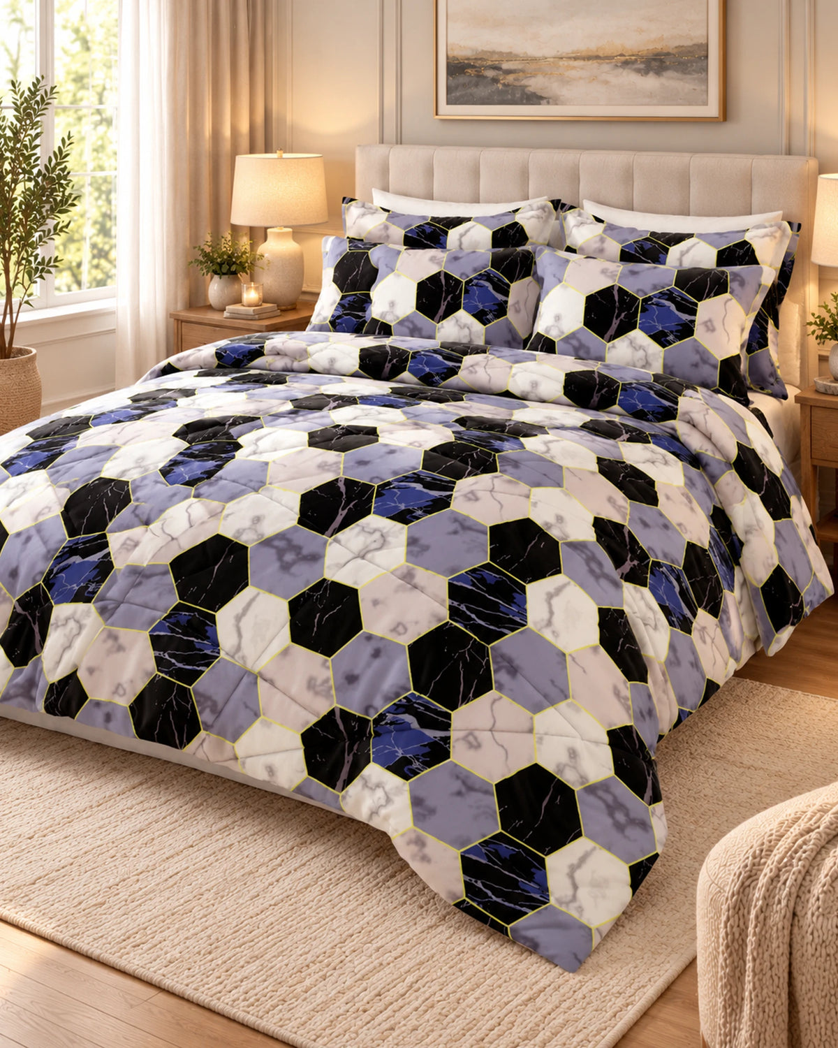 Gilded Blackstone Sateen 6-Pc Comforter Set