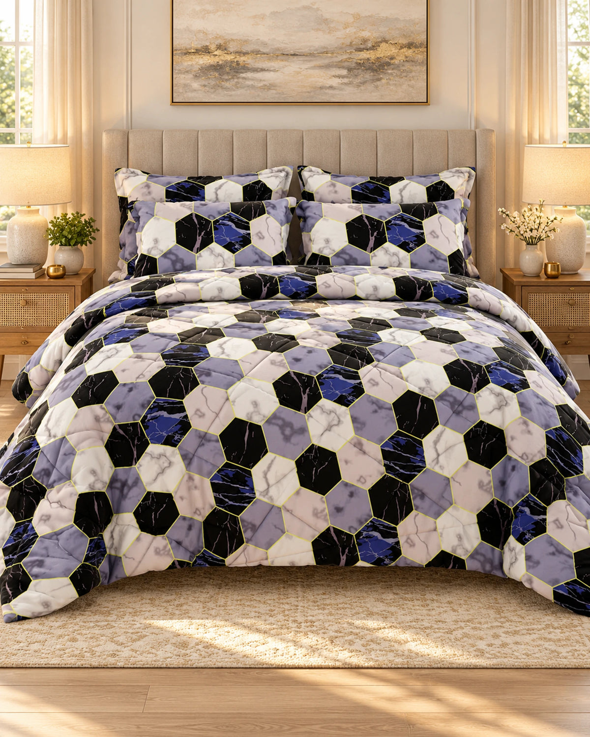 Gilded Blackstone Sateen 6-Pc Comforter Set