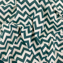 ZIG ZAG (GREEN) COTTON PERCALE BED SHEET