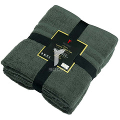 Cotton Towel Set 8 Pcs (Dark Grey)