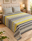 Grey & Yellow Chevron Geometric Xara Bed Sheet Set