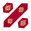 Velvet lazer 3pcs runner set (Red)