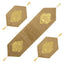 Velvet lazer 3pcs runner set (Dark Camel)
