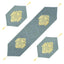 Velvet lazer 3pcs runner set (Light Grey)