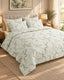 IVORY LEAF SATEEN 6-Pcs COMFORTER SET