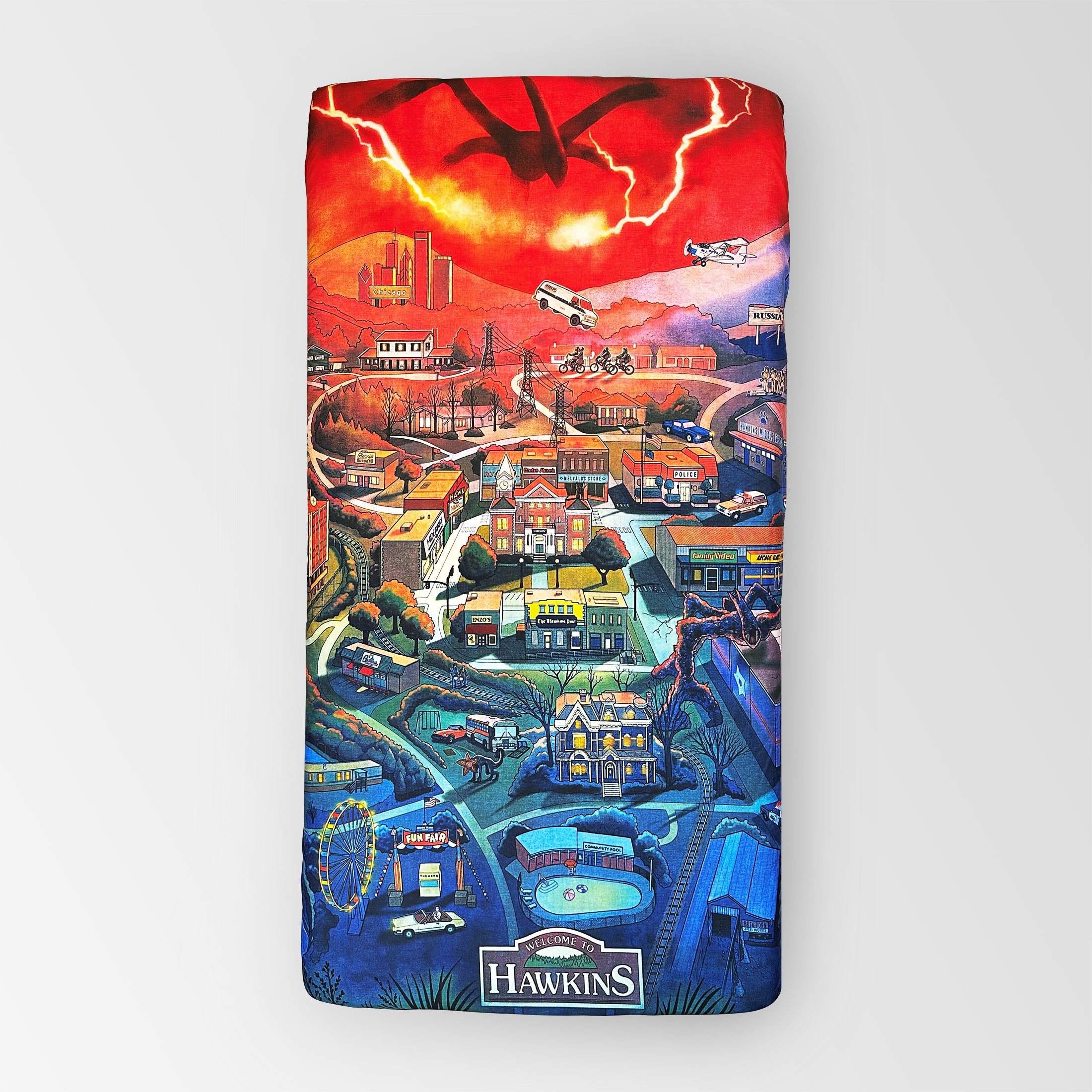 Mystic Town - Kids Fitted Bedsheet