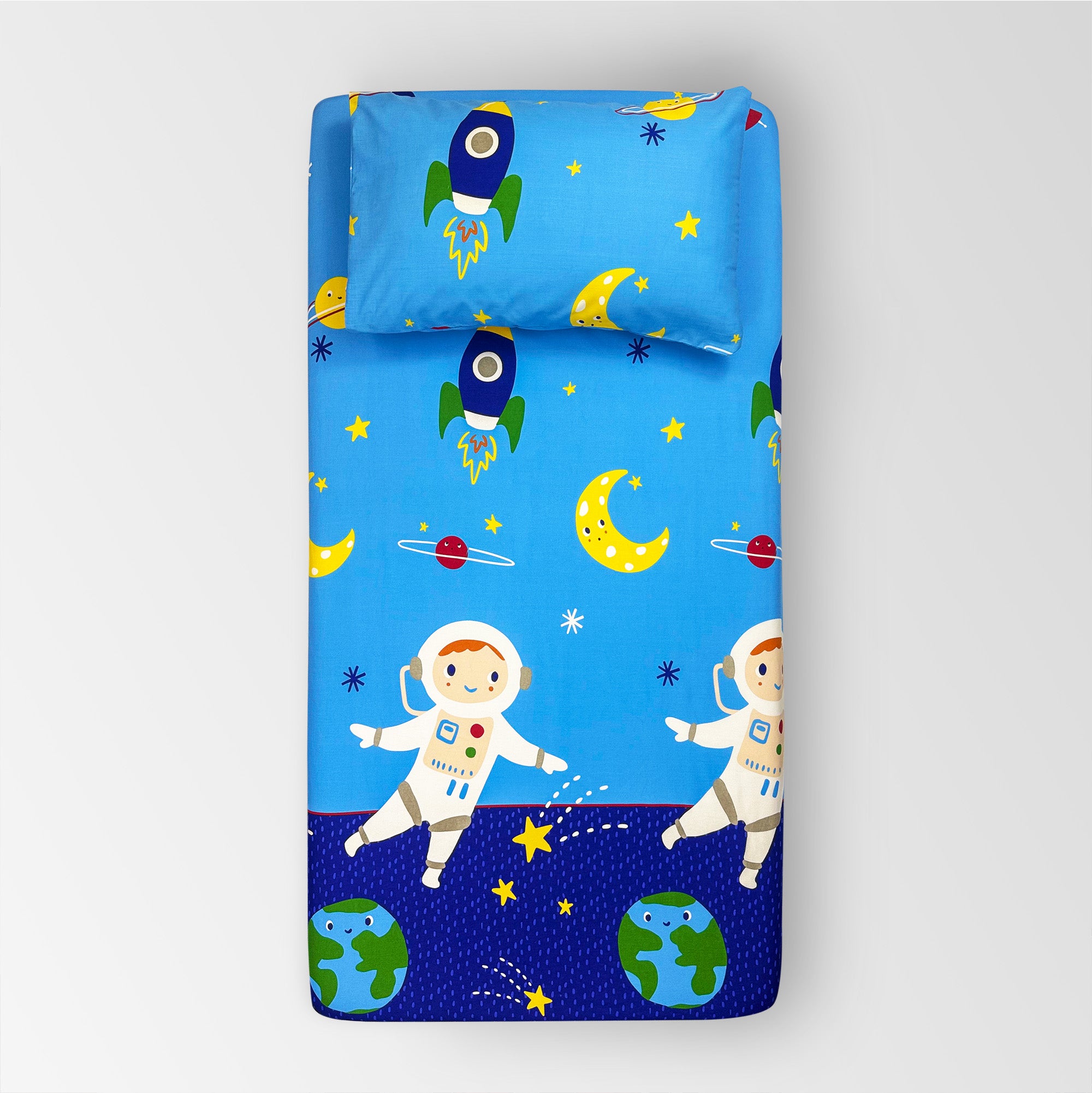 Little Astronaut - Kids Fitted Bedsheet