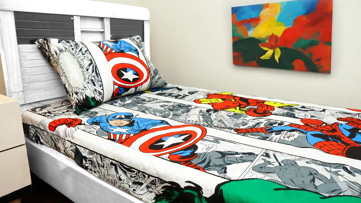 Cotton Kids Fitted bedsheet (Marvel Comics)