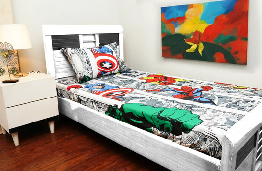 Cotton Kids Fitted bedsheet (Marvel Comics)