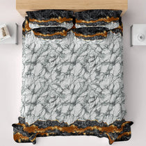 LAVA MARBLE SATEEN BED SHEET SET