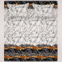 LAVA MARBLE SATEEN BED SHEET SET