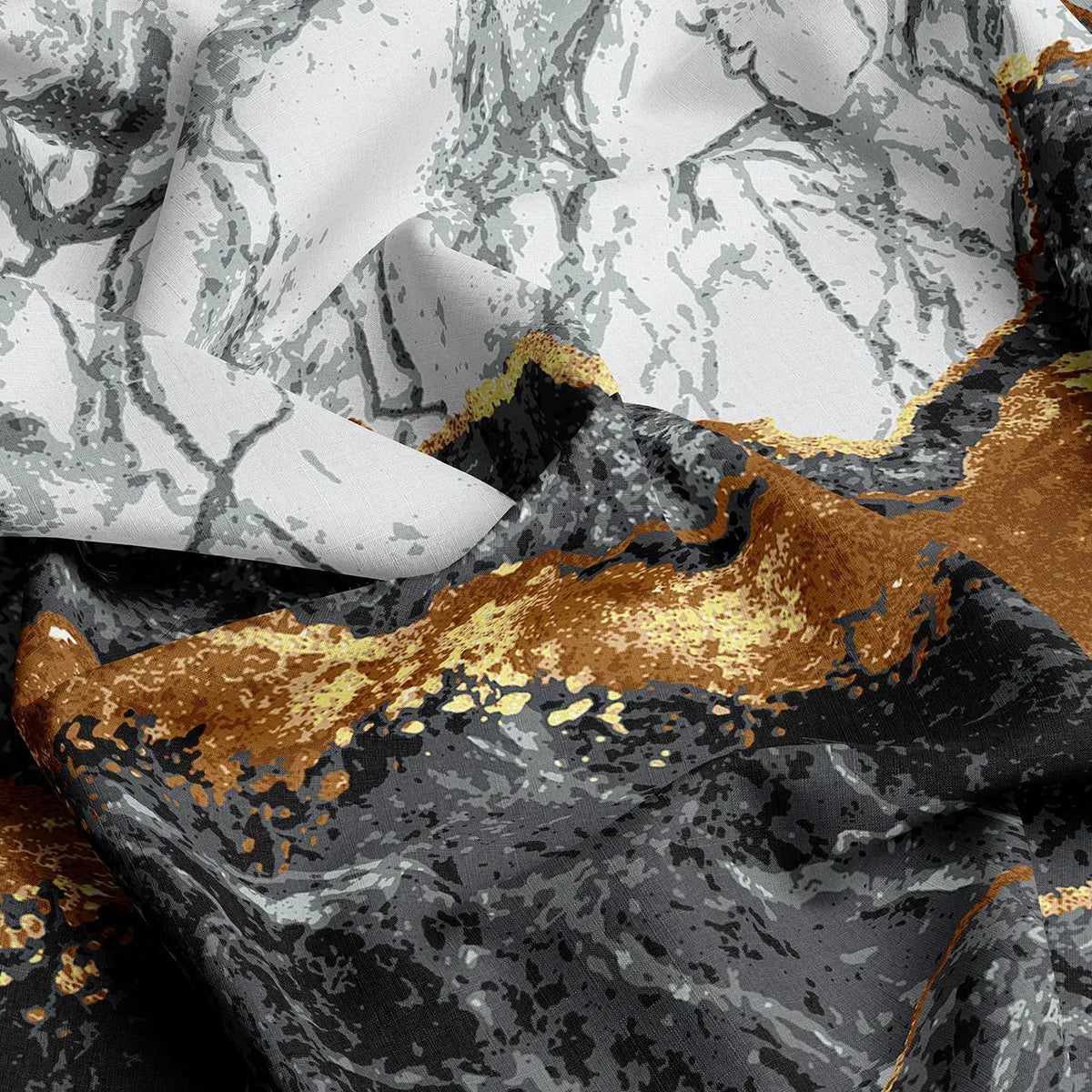 LAVA MARBLE SATEEN 6-Pcs COMFORTER SET