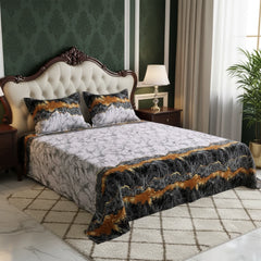 LAVA MARBLE SATEEN BED SHEET SET
