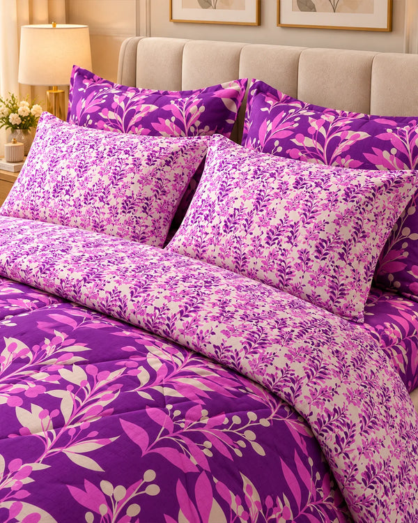 LILAC LEAF CANOPY 6 - Pcs Comforter Set
