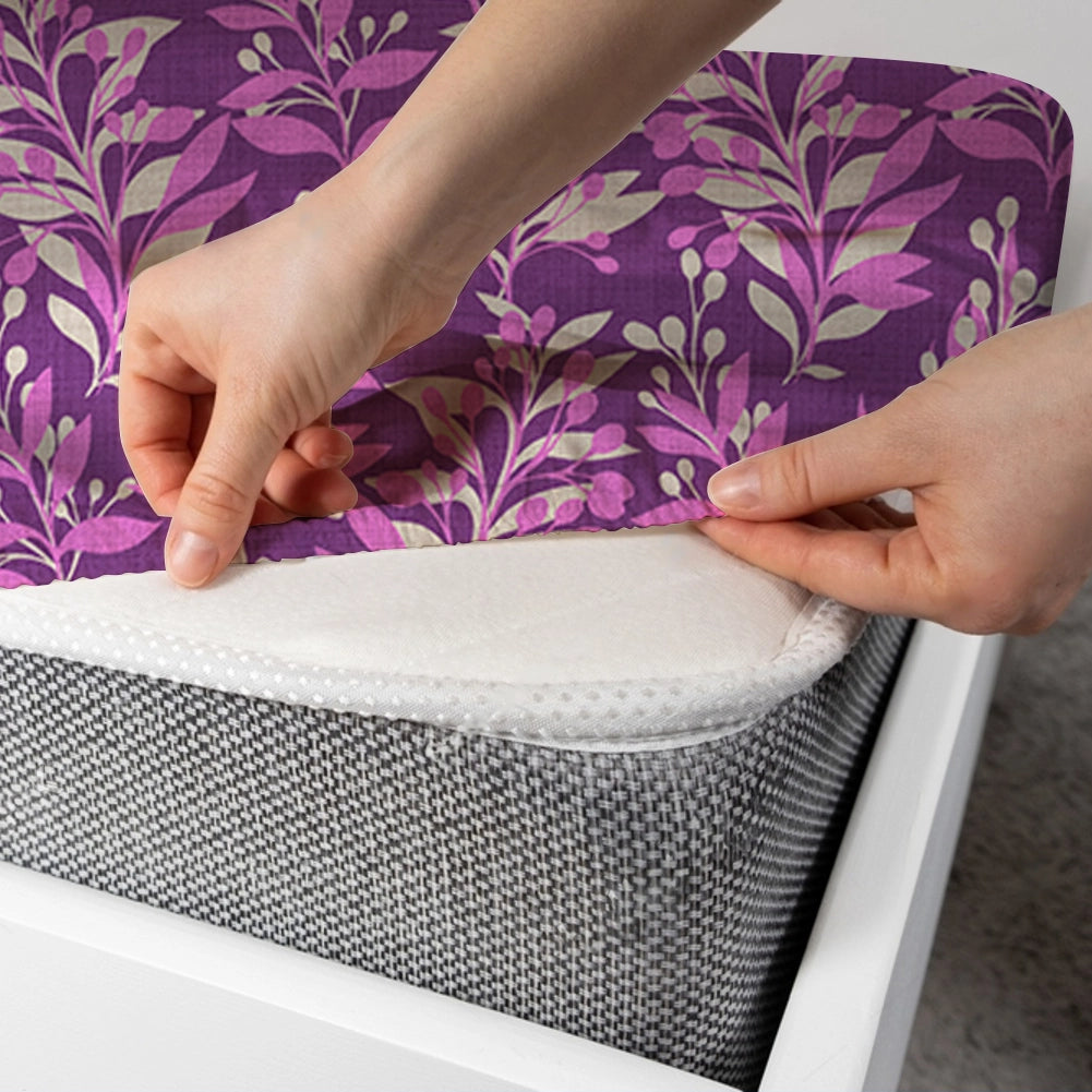 LILAC LEAF CANOPY Xara Fitted Bed Sheet Set