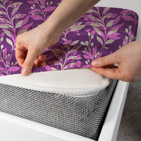 LILAC LEAF CANOPY Xara Fitted Bed Sheet Set