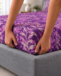 LILAC LEAF CANOPY Xara Fitted Bed Sheet Set