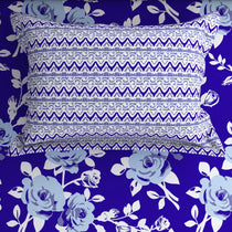 MARINE FLOWER SATEEN BED SHEET SET
