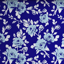 MARINE FLOWER SATEEN BED SHEET SET