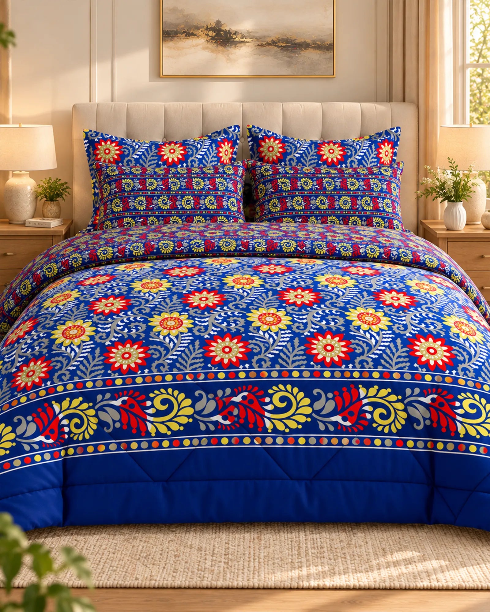 OCEAN FLORA 6-Pcs Comforter Set Secondary image