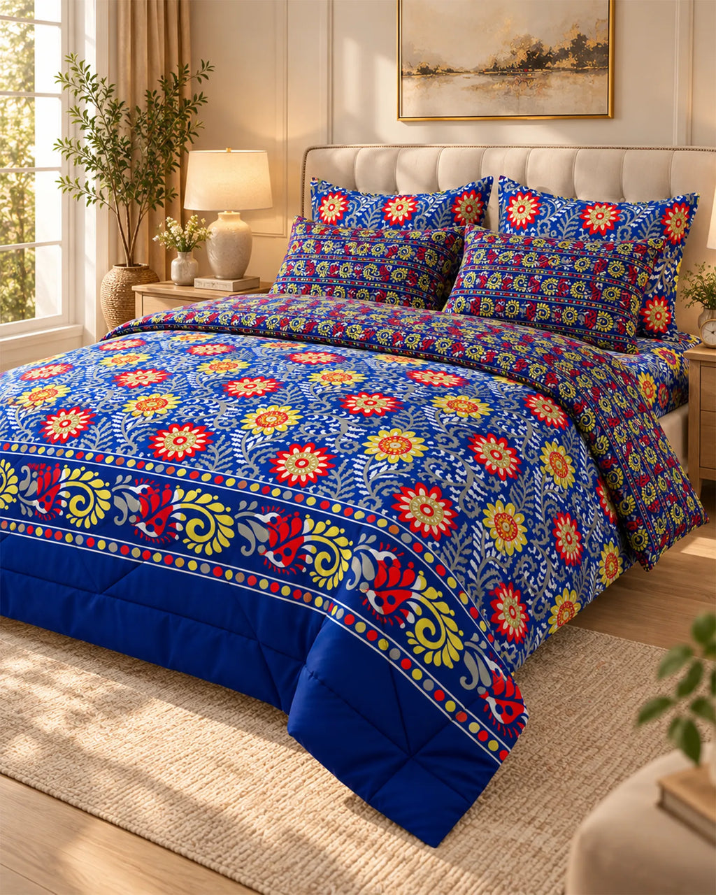 OCEAN FLORA 6-Pcs Comforter Set
