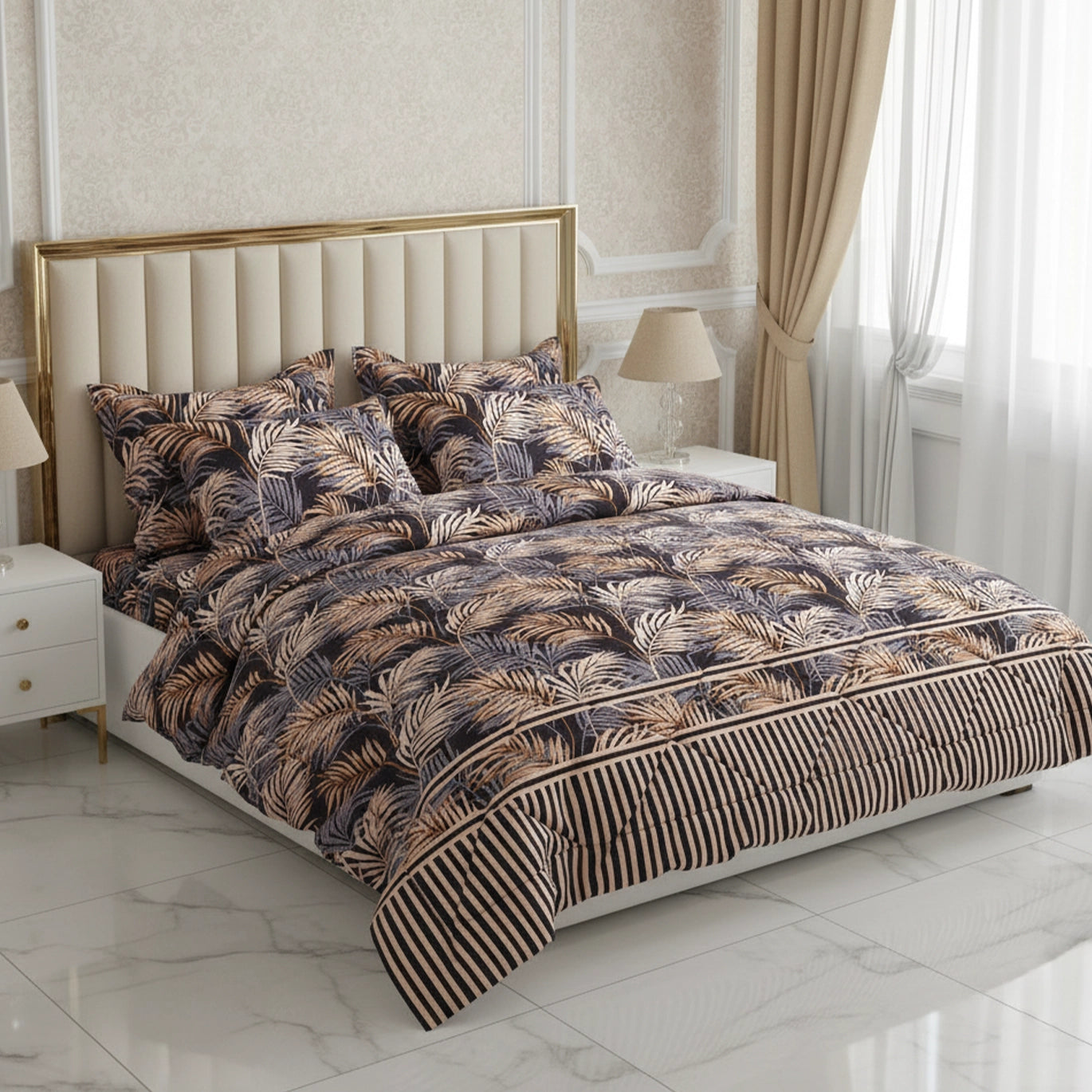 PALM SHADOW 6-Pcs Comforter Set