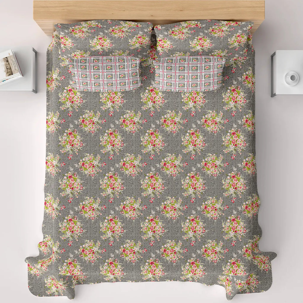 PASTEL GRAY XARA BED SHEET SET