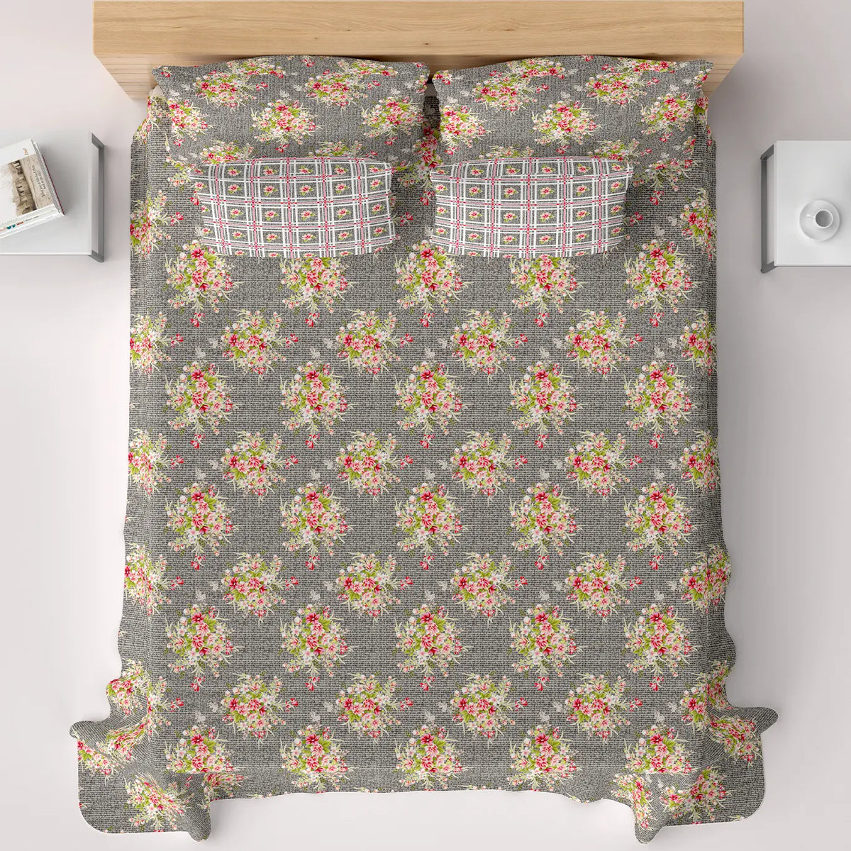 PASTEL GRAY XARA BED SHEET SET