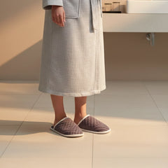 Pack of 2 towel slipper (grey)
