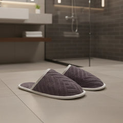 Pack of 2 towel slipper (grey)