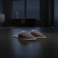 Pack of 2 towel slipper (grey)