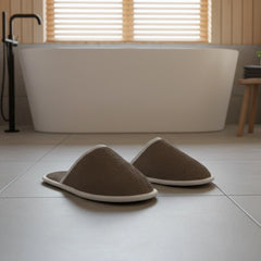 Pack of 2 towel slipper (light brown)