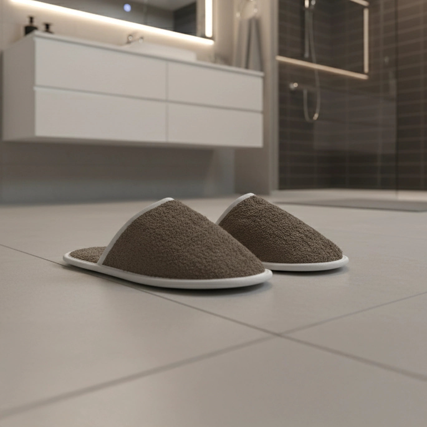 Towel slipper (Light Brown)