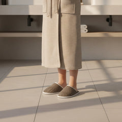 Pack of 2 towel slipper (light brown)