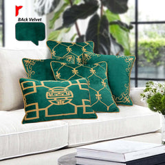 Pack of 5 cushion cover (parrot green)