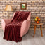 Solid Fleece Blanket (Maroon)