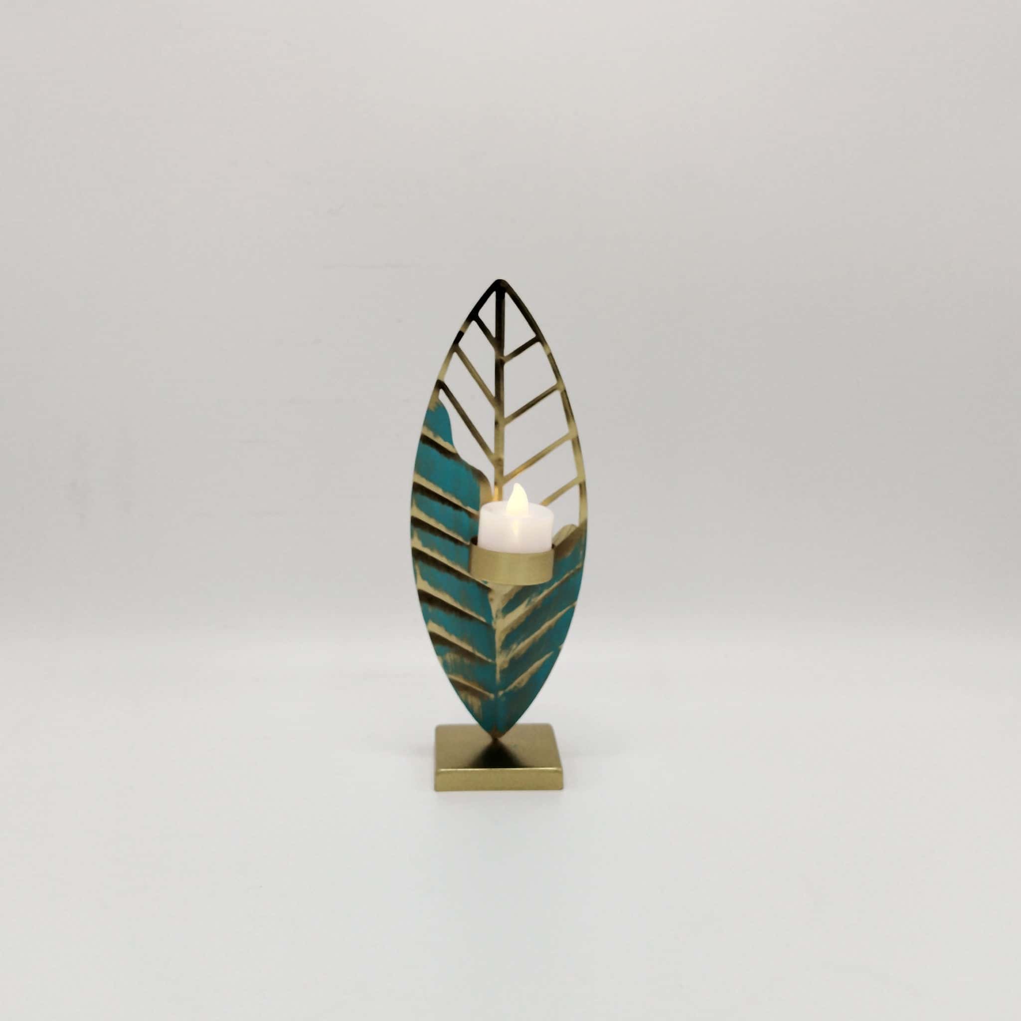 Decorative Leaf-Shaped Candle Holder - RHS-HD-TD-005 Secondary image