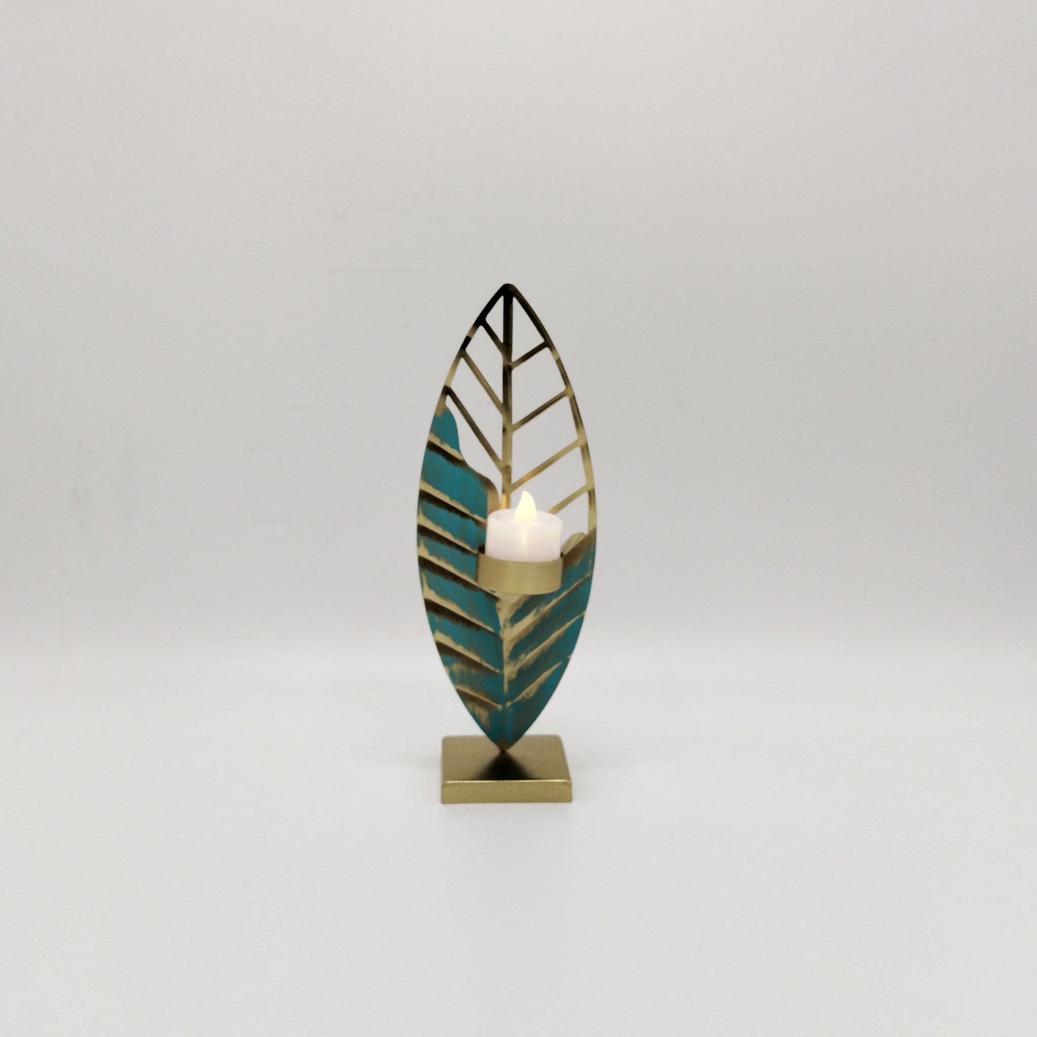 Decorative Leaf-Shaped Candle Holder - RHS-HD-TD-005