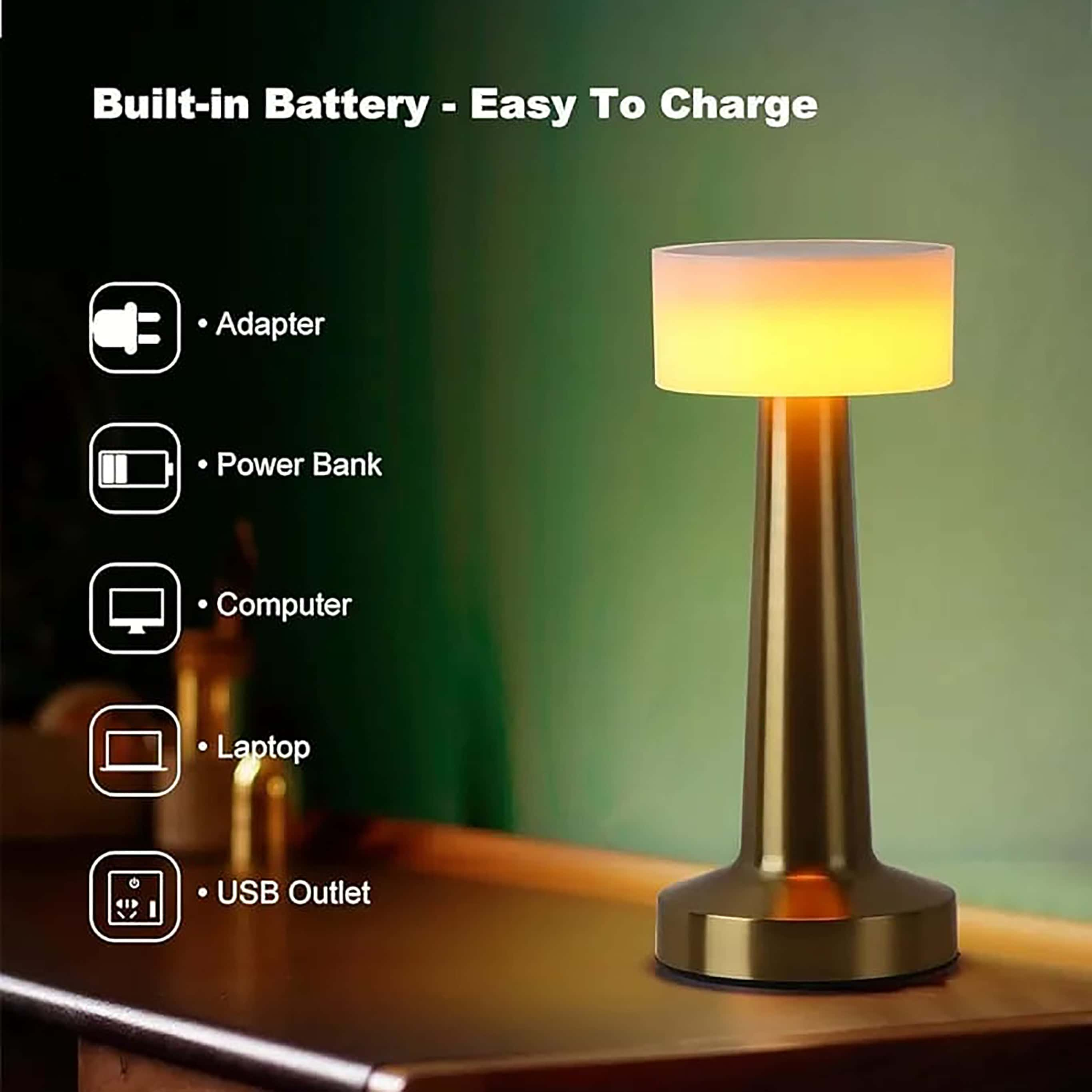 Rechargeable LED Table Lamp with Touch Control - RHS-HD-TD-039