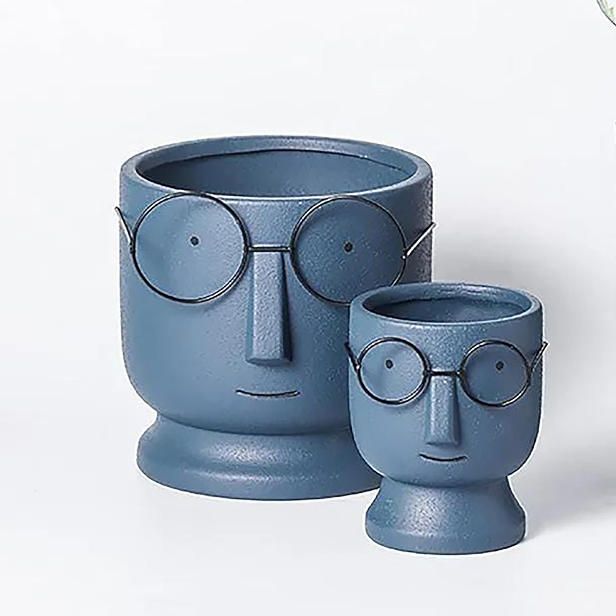 Funny Face Vases with Glasses - RHS-HD-TD-057