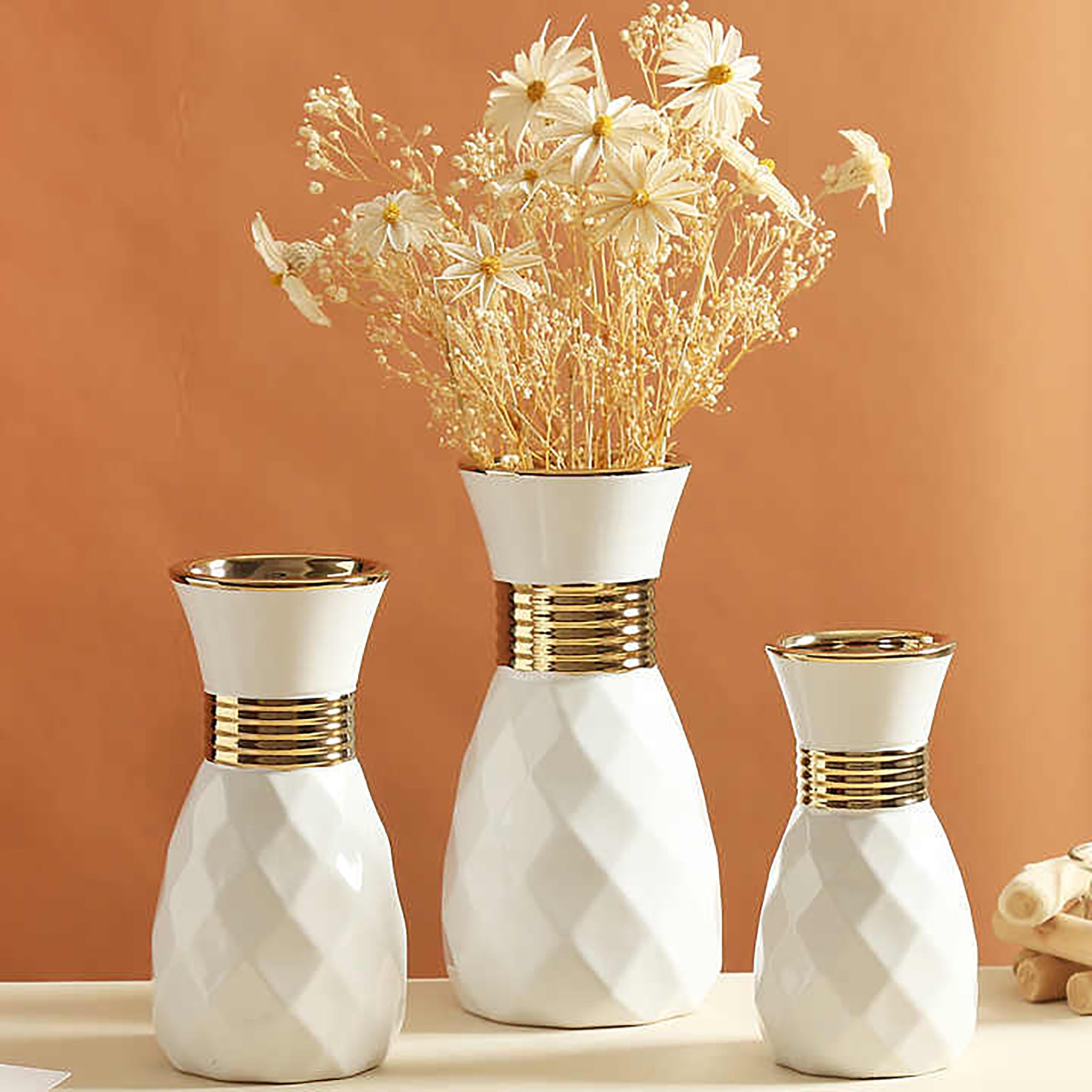 Modern Vases with Gold Accents - RHS-HD-TD-058