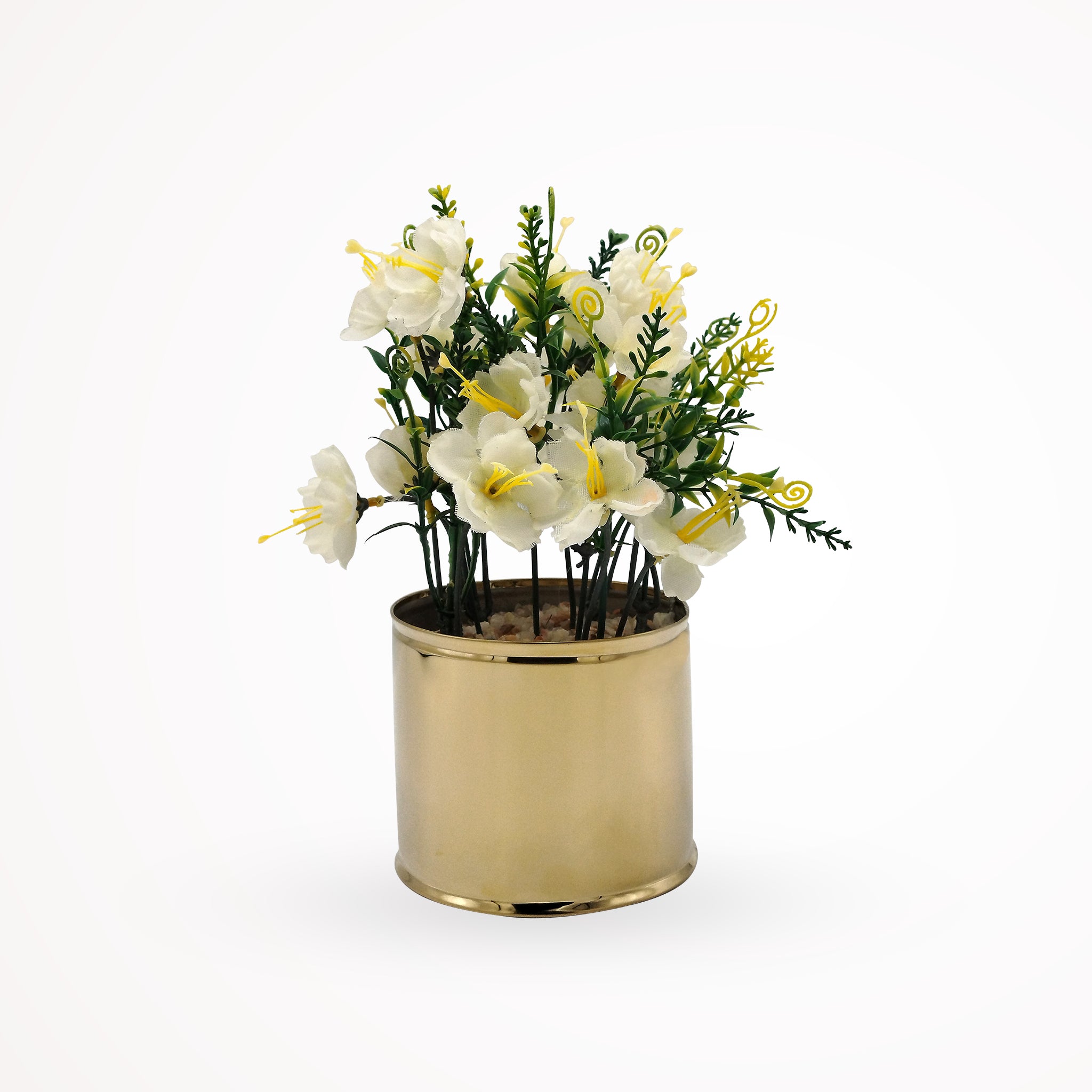 Gold-Plated Vase with Artificial Flowers - RHS-HD-TD-060