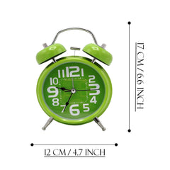 Classic Green Alarm Clock with Bell - RHS-HD-TD-065