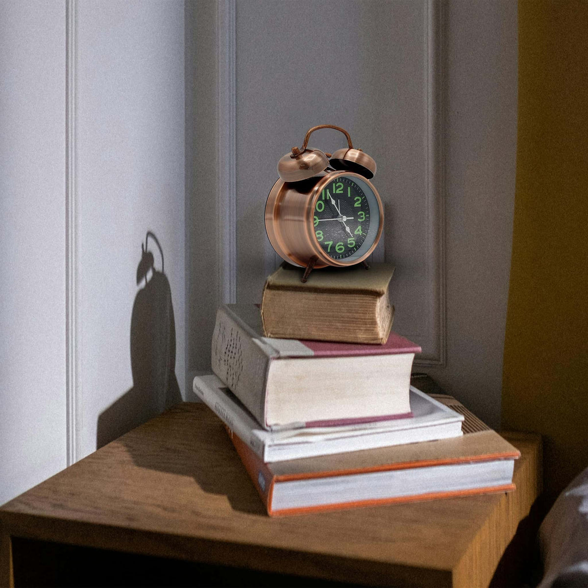 Classic Copper Alarm Clock with Bell - RHS-HD-TD-069