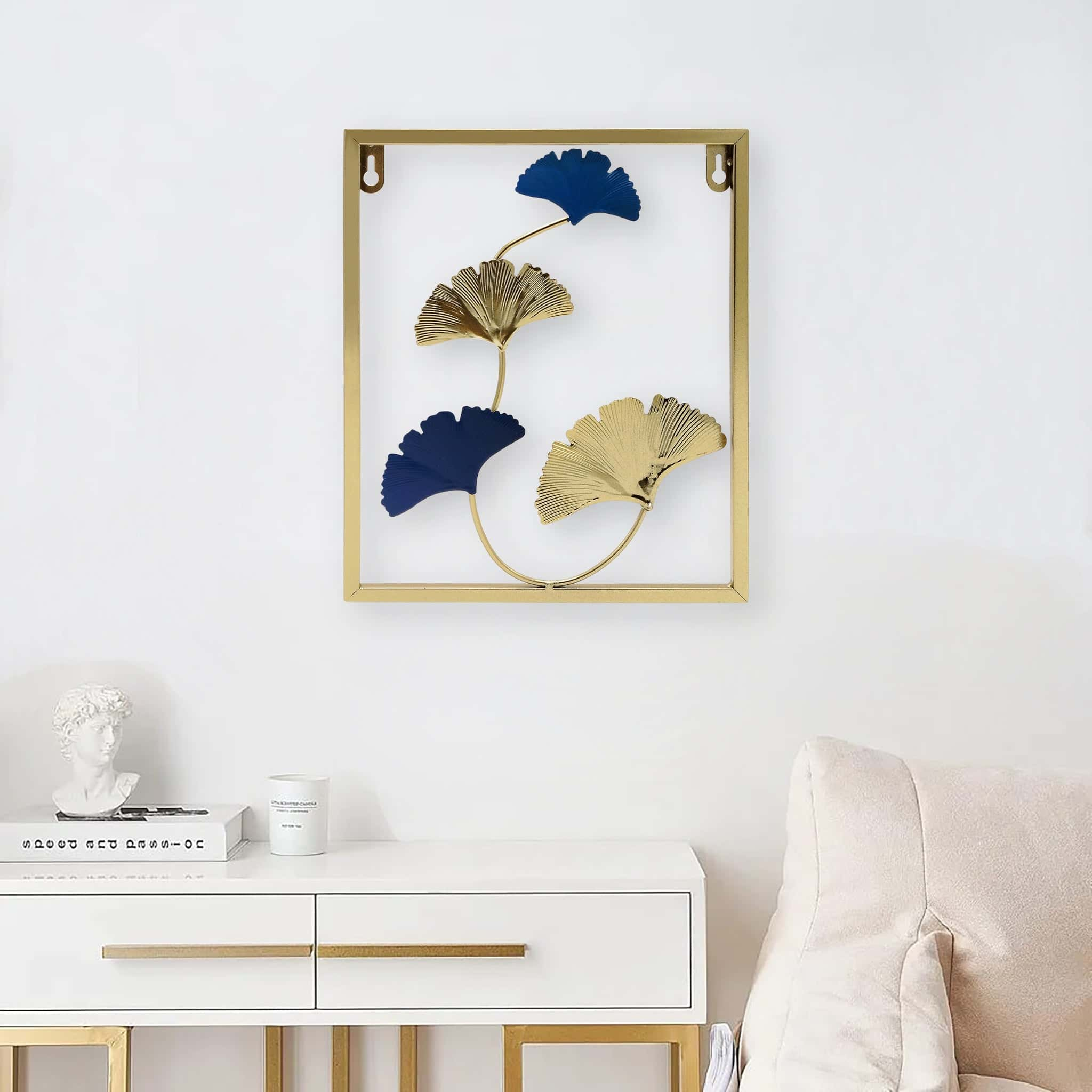 Modern Ginkgo Leaf Wall Sculpture - RHS-HD-WF-009