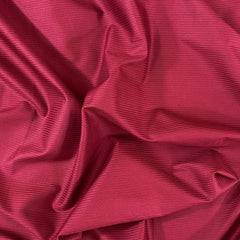 Bold Crimson Stripe Cotton Satin Bed Sheet