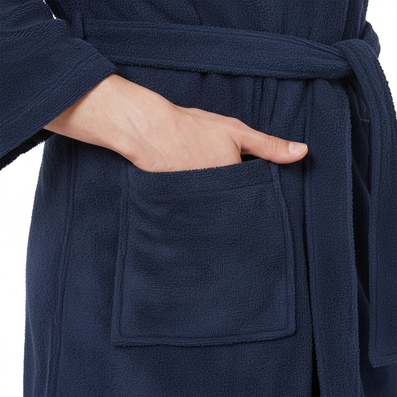 RHS Luxury Bathrobe (Shawl) Blue